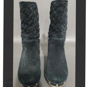 UGG Lynnea Arroyo Black Suede Boots